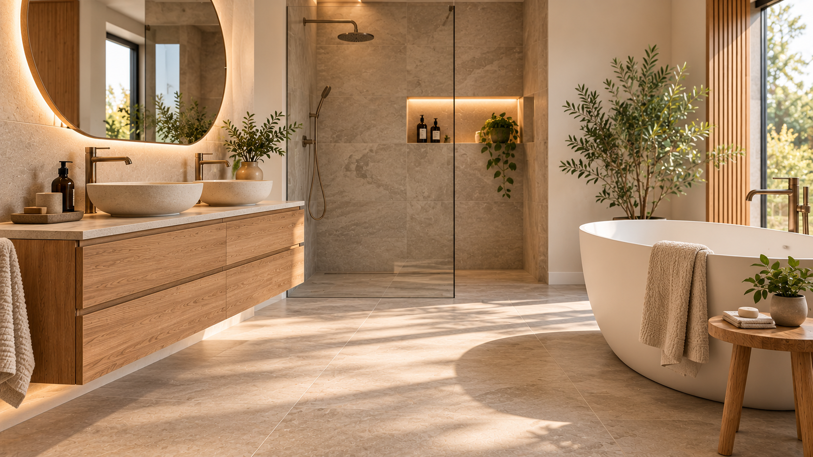 Gemütliches Badezimmer